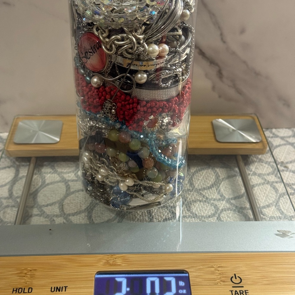 Silver jewelry jar
